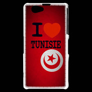 Coque Sony Xperia Z1 Compact I love Tunisie 3