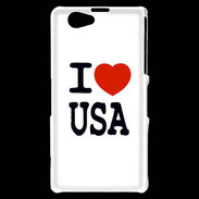 Coque Sony Xperia Z1 Compact I love USA