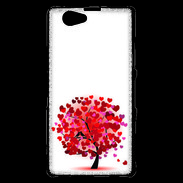 Coque Sony Xperia Z1 Compact Arbre coeurs