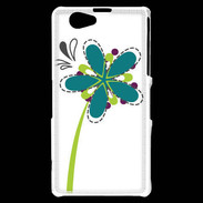 Coque Sony Xperia Z1 Compact fleurs 2