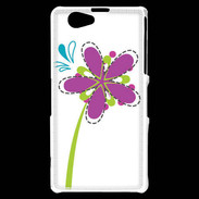 Coque Sony Xperia Z1 Compact fleurs 3