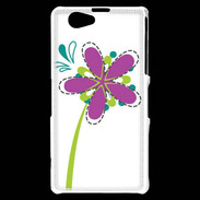 Coque Sony Xperia Z1 Compact fleurs 4