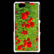 Coque Sony Xperia Z1 Compact DP champs de coquelicots