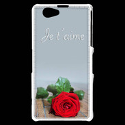 Coque Sony Xperia Z1 Compact Belle rose PR