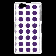 Coque Sony Xperia Z1 Compact pois violet