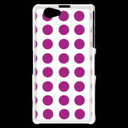 Coque Sony Xperia Z1 Compact pois framboise