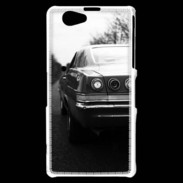 Coque Sony Xperia Z1 Compact Voiture en noir et blanc PR 10