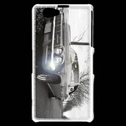Coque Sony Xperia Z1 Compact Voiture en noir et blanc PR 20
