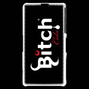 Coque Sony Xperia Z1 Compact Bitch Cola fond noir