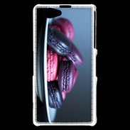 Coque Sony Xperia Z1 Compact Macaron mauve PR 10