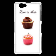 Coque Sony Xperia Z1 Compact Cupcake lui et moi PR