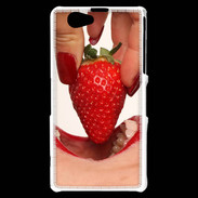 Coque Sony Xperia Z1 Compact Plaisir et fraise PR10