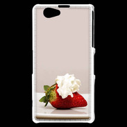 Coque Sony Xperia Z1 Compact Fraise chantilly PR