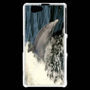 Coque Sony Xperia Z1 Compact Coque Dauphin et vague