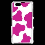 Coque Sony Xperia Z1 Compact vache rose