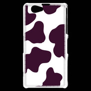 Coque Sony Xperia Z1 Compact vache prune