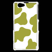 Coque Sony Xperia Z1 Compact vache verte