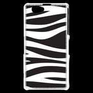 Coque Sony Xperia Z1 Compact zèbre