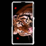 Coque Sony Xperia Z1 Compact Portrait de tigre PB 4