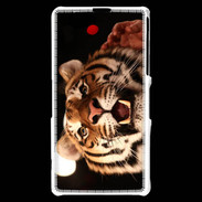 Coque Sony Xperia Z1 Compact Portrait de tigre PB 5