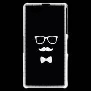 Coque Sony Xperia Z1 Compact moustache & noeud 1