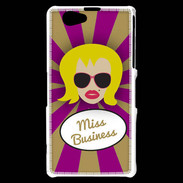 Coque Sony Xperia Z1 Compact Miss business Blonde