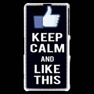 Coque Sony Xperia Z1 Compact Keep Calm Like This Noir