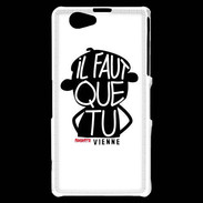 Coque Sony Xperia Z1 Compact Adishatz Humour Vienne