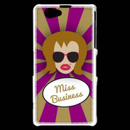 Coque Sony Xperia Z1 Compact Miss business Rousse