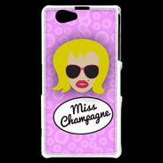 Coque Sony Xperia Z1 Compact Miss Champagne Blonde