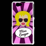 Coque Sony Xperia Z1 Compact Miss Cougar Blonde