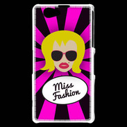 Coque Sony Xperia Z1 Compact Miss Fashion Blonde