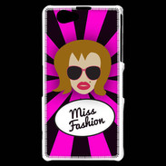 Coque Sony Xperia Z1 Compact Miss Fashion Rousse