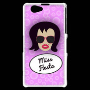 Coque Sony Xperia Z1 Compact Miss Fiesta Brune