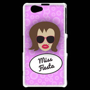 Coque Sony Xperia Z1 Compact Miss Fiesta Chatain
