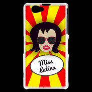 Coque Sony Xperia Z1 Compact Miss Latina Brune