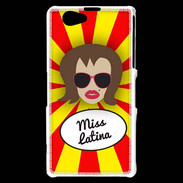 Coque Sony Xperia Z1 Compact Miss Latina Chatain