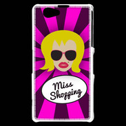 Coque Sony Xperia Z1 Compact Miss Shopping Blonde