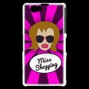 Coque Sony Xperia Z1 Compact Miss Shopping Rousse