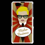 Coque Sony Xperia Z1 Compact Mister Business Blond