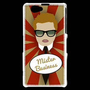 Coque Sony Xperia Z1 Compact Mister Business Roux