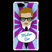 Coque Sony Xperia Z1 Compact Mister Car Roux