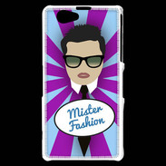 Coque Sony Xperia Z1 Compact Mister Fashion Brun