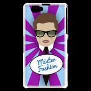 Coque Sony Xperia Z1 Compact Mister Fashion Chatain