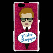 Coque Sony Xperia Z1 Compact Mister Champagne Roux