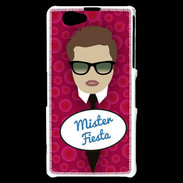 Coque Sony Xperia Z1 Compact Mister Fiesta Chatain