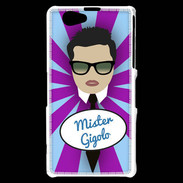 Coque Sony Xperia Z1 Compact Mister Gigolo Brun
