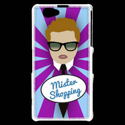 Coque Sony Xperia Z1 Compact Mister Shopping Roux