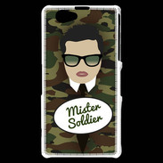 Coque Sony Xperia Z1 Compact Mister Soldier Brun