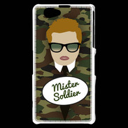 Coque Sony Xperia Z1 Compact Mister Soldier Roux